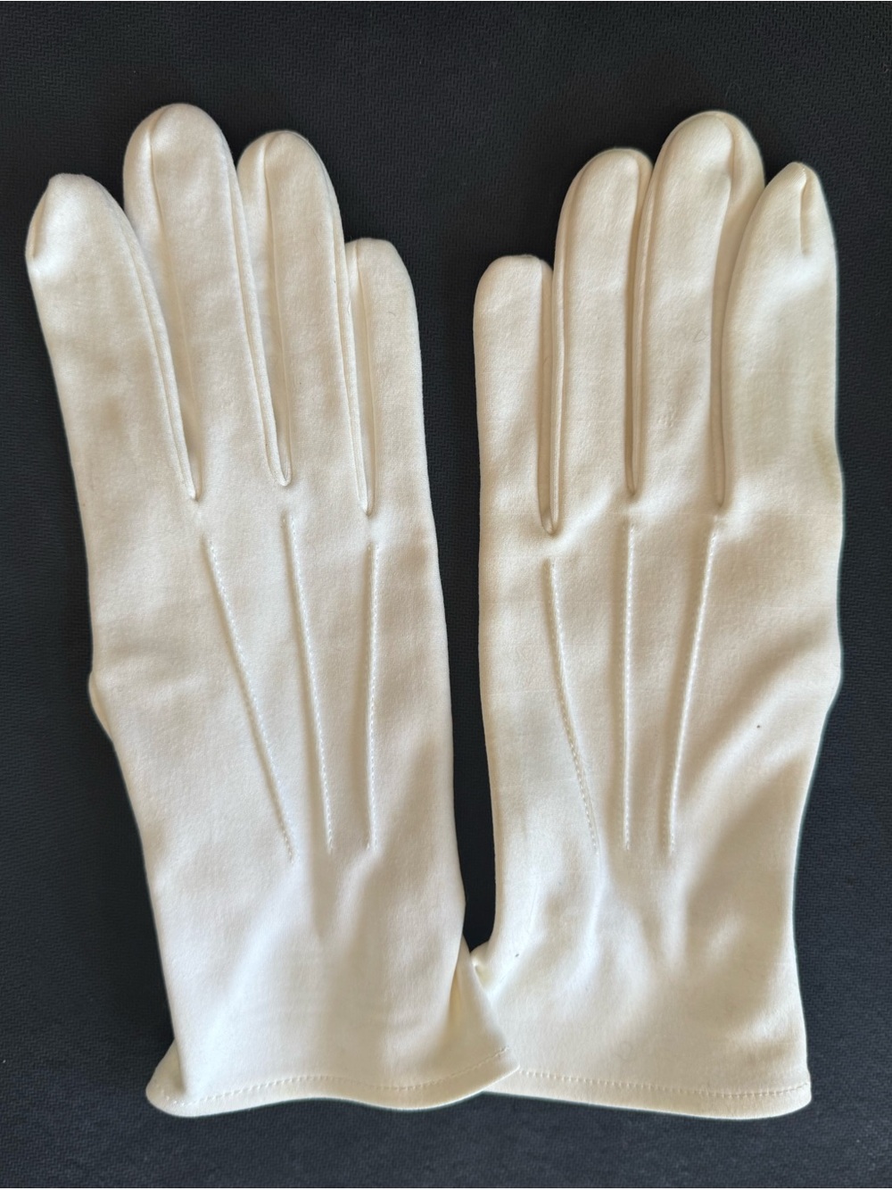 Men's Classic White Dress Gloves Elegant Formal Gloves 100% Cotton